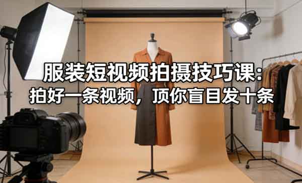 服装短视频拍摄技巧课